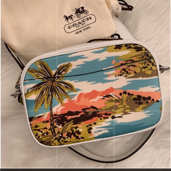 NWT COACH Mini Jamie Camera Bag With Hawaiian Print - Picture 7 of 8
